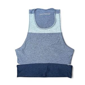 Outdoor Voices Slashback Crop Top Blue XS